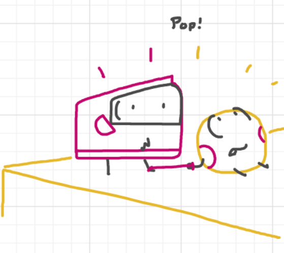 A panel from Running Duos, episode four of the Board Boards object show by Furretwalk/WalkingFurret.